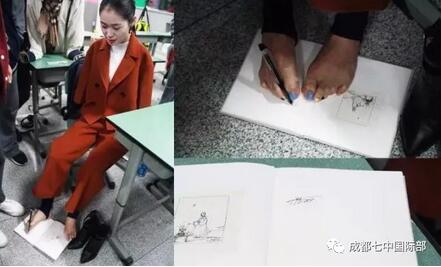 只有断气，没有放弃”，折翼天使杨佩成都七中国高一六班主题班会分享